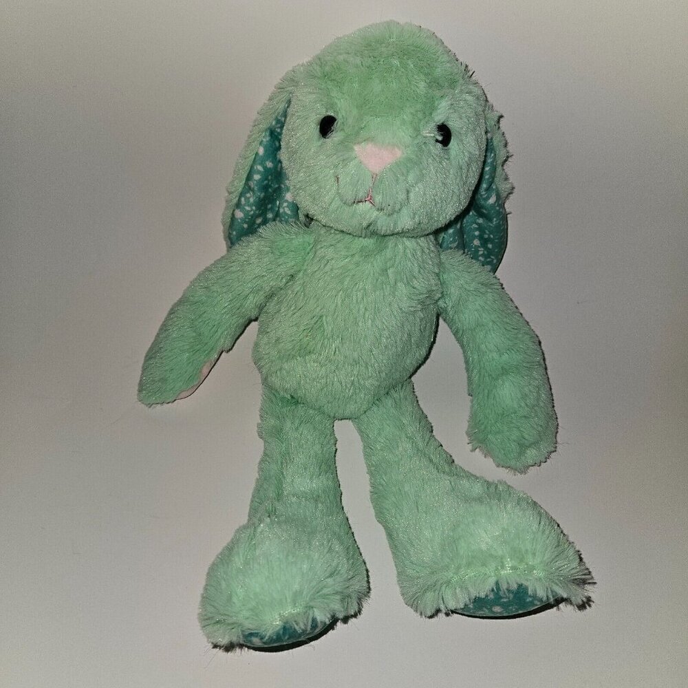 Kellytoy Green Bunny Rabbit Plush Stuffed Animal Toy Floral Print Easter 2018